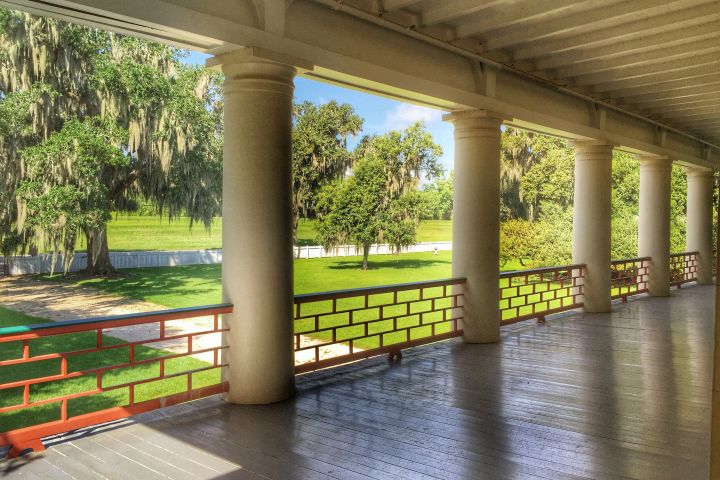 a long bridge over some water