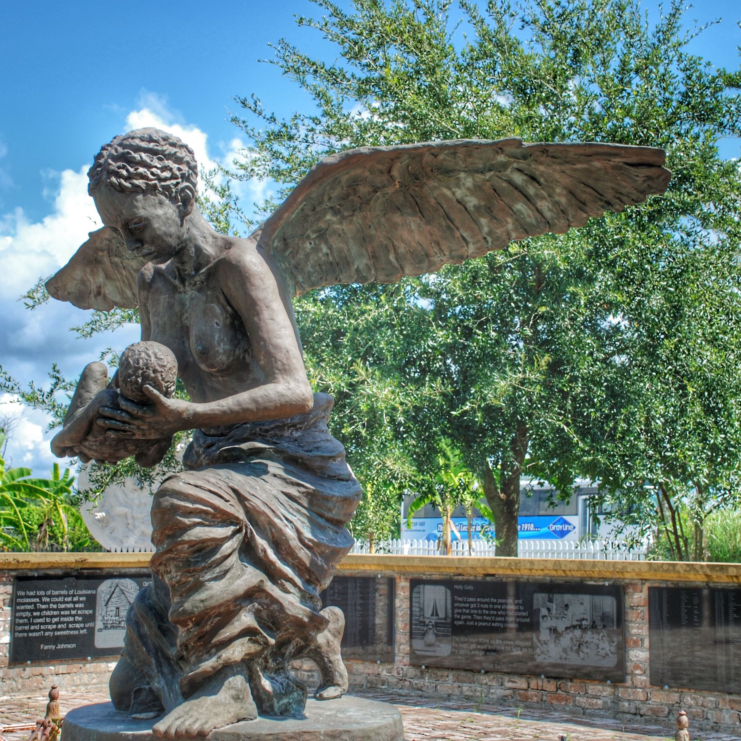 a statue of a person