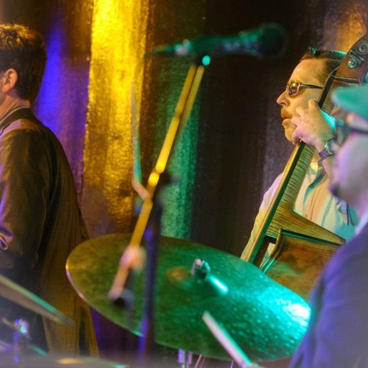 a man standing on a stage